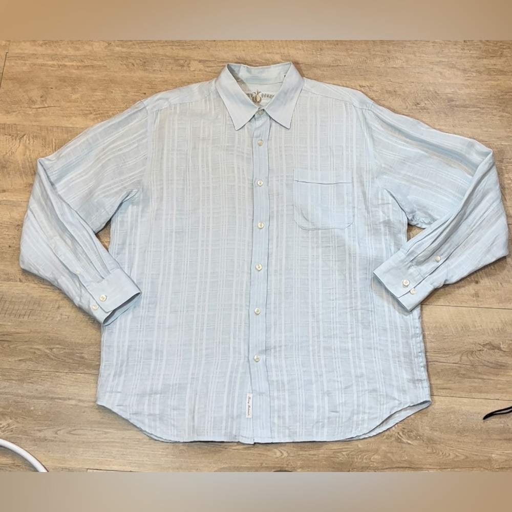 Tommy Bahama Men’s 100% Linen Shirt Size Large